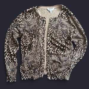 LEOPARD PRINT CARDIGAN
